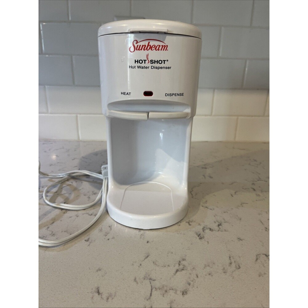 Vintage Sunbeam Hot Shot White Hot Water Dispenser #3211 Tested/Works Great
